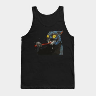 Kitty Says: Brush Your Teeth!! Tank Top